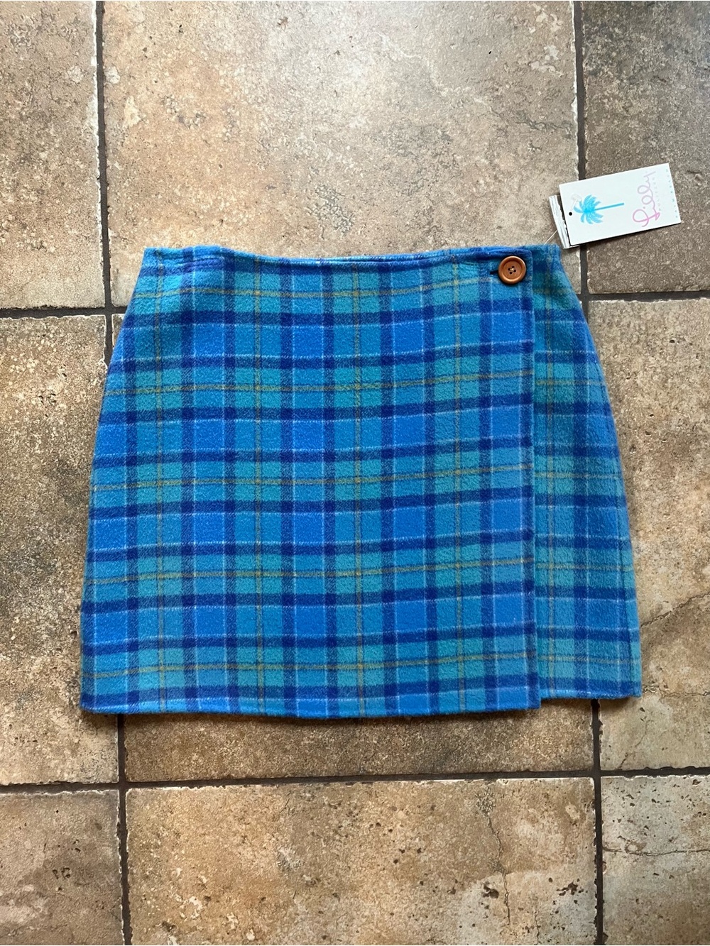 Lilly Pulitzer plaid mini skirt